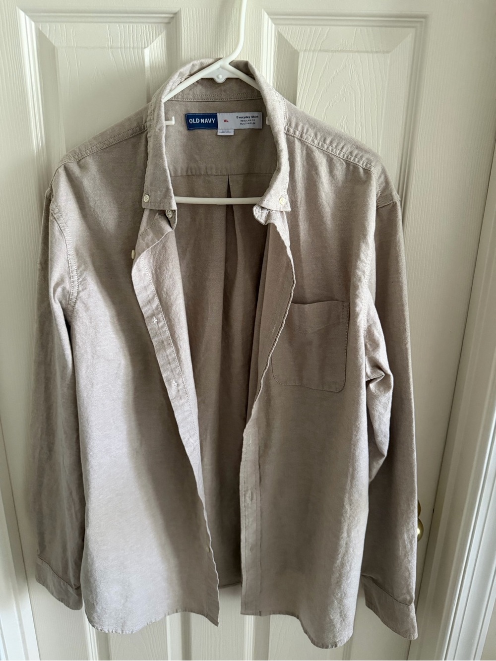 Old Navy Men's Light Taupe Button-Down Shirt